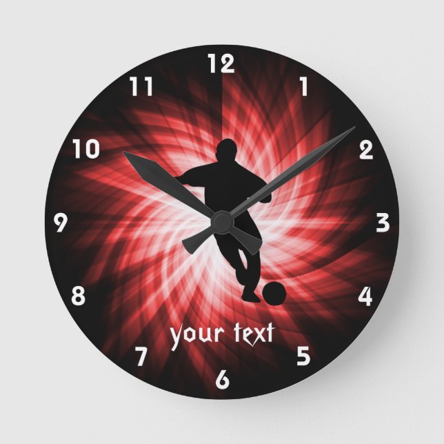 Soccer; red round clock (Front)