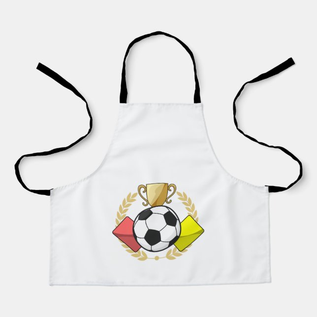 Soccer red & yellow card Trophy Apron (Front)