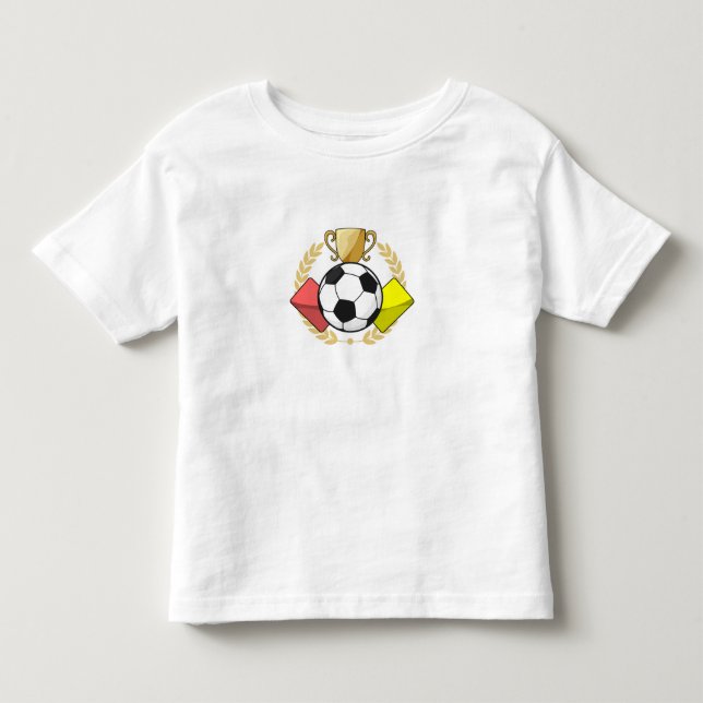 Soccer red & yellow card Trophy Toddler T-shirt (Front)
