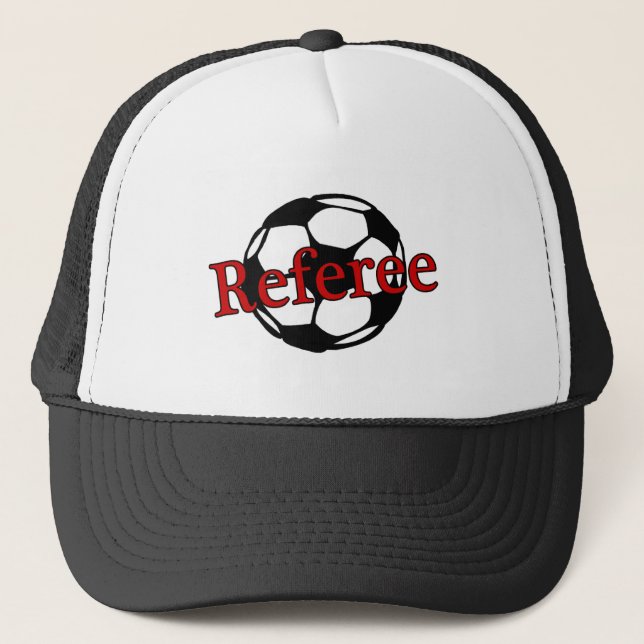 Soccer Referee Trucker Hat (Front)
