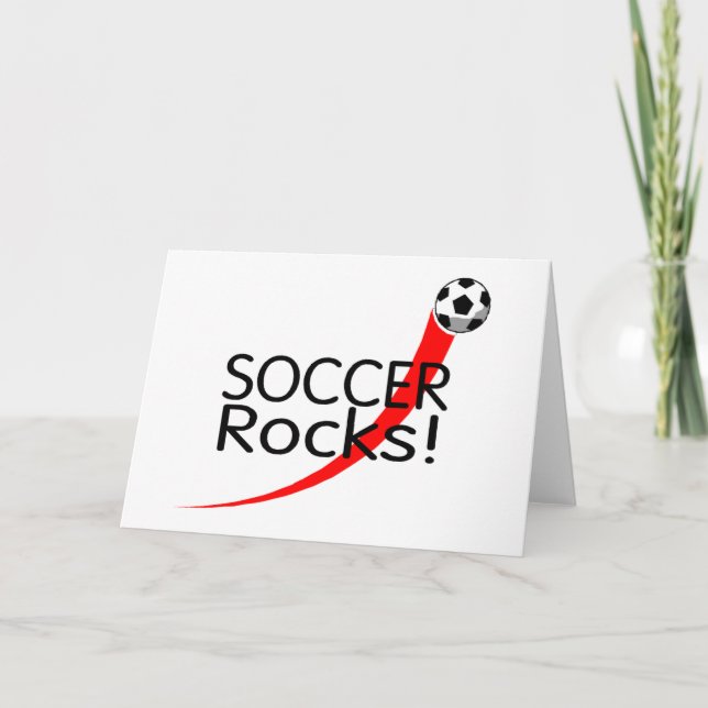 Soccer Rocks Holiday Card (Front)