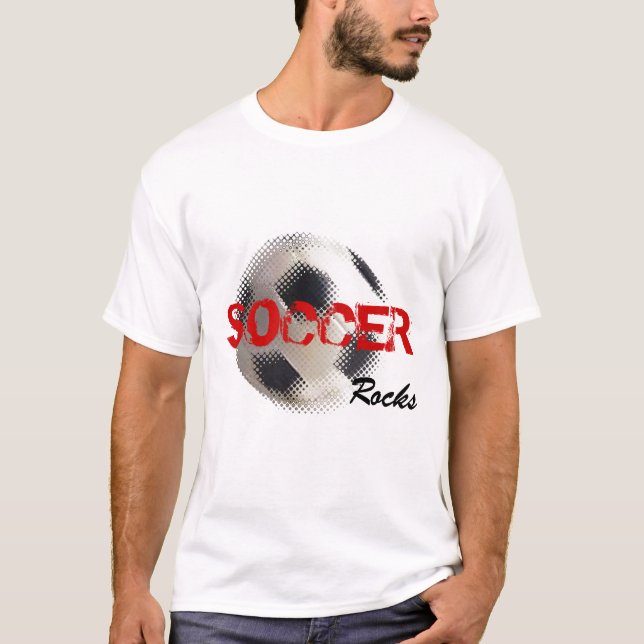 Soccer Rocks Soccer T-Shirt Template (Front)