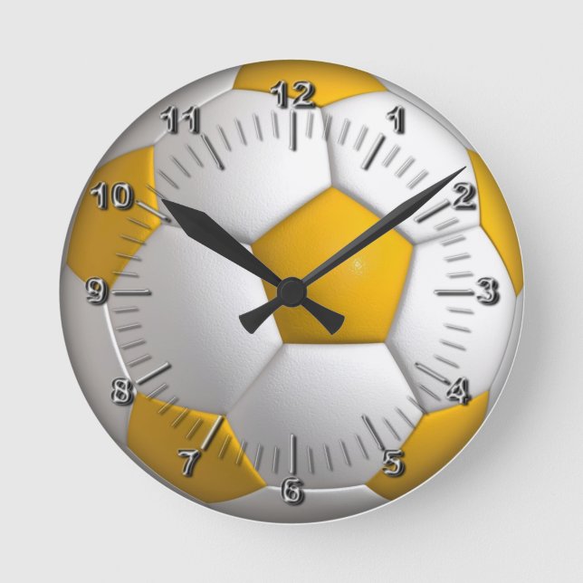 Soccer Round Clock (Front)