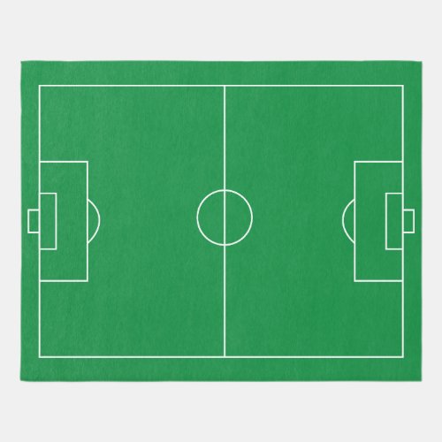 Soccer Rug Carpet _ Green Football Pitch Area Rug
