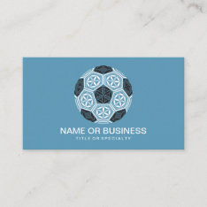 Soccer Sacred Geometry Business Card at Zazzle
