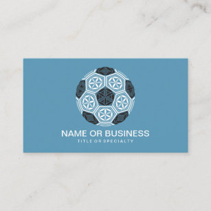 soccer sacred geometry business card