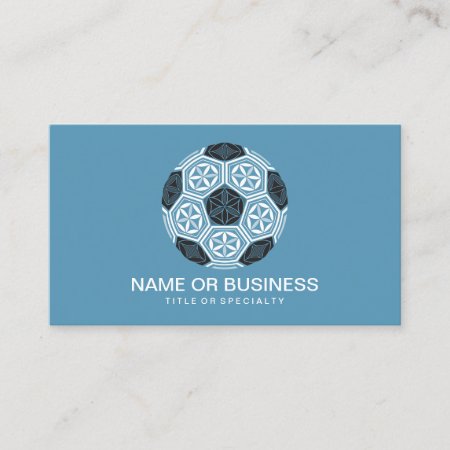 Soccer Sacred Geometry Business Card
