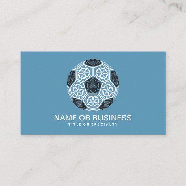 soccer sacred geometry business card (Front)