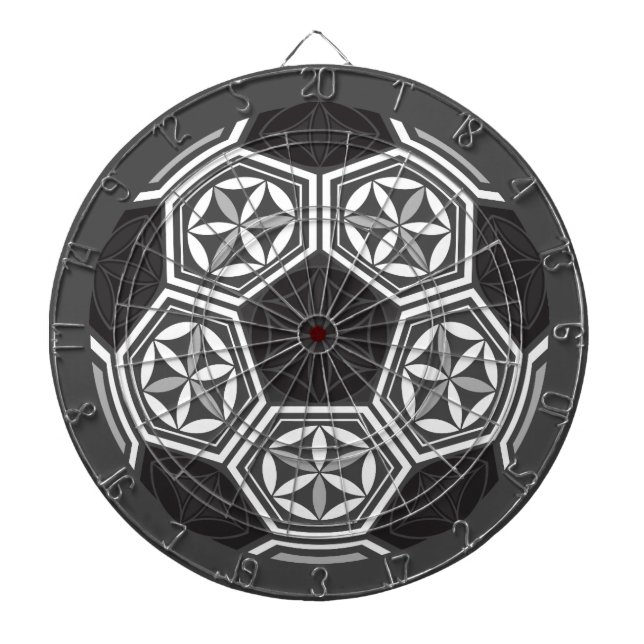 soccer sacred geometry dart board (Front)
