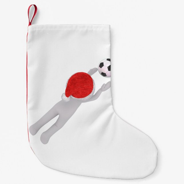 soccer santa claus christmas stocking (Front)