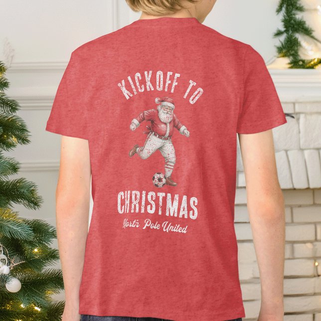 Soccer Santa Kickoff to Christmas Tri-Blend Shirt (Creator Uploaded)