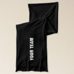 Soccer scarf | Personalizable sports team design<br><div class="desc">Soccer scarf | Personalizable sports team design. Cute Christmas gift idea for men,  women and kids. In black and other colors. Personalized gifts with custom text.</div>