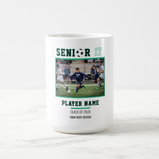 Soccer Senior Night Keepsake Photo Coffee Mug (Center)