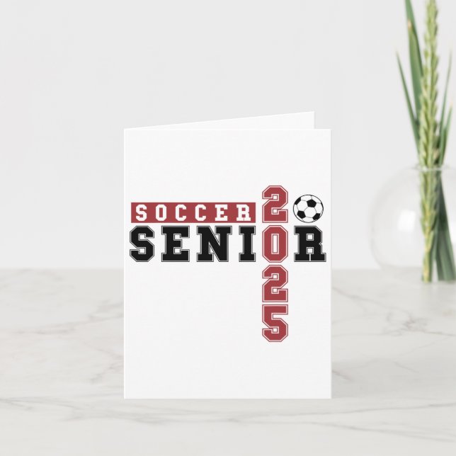 Soccer Senior Night Soccer Senior 2025 Graduation  Card (Front)