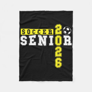 Soccer Senior Night Soccer Senior 2026 Graduation Fleece Blanket