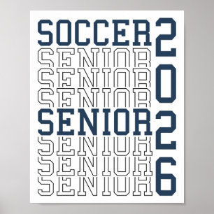 Soccer Senior Night Soccer Senior 2026 Graduation Poster