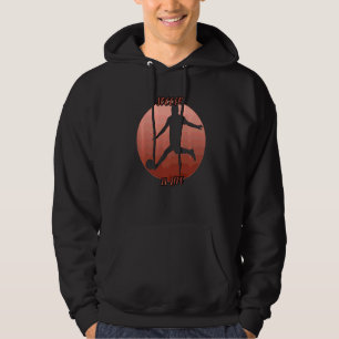 Soccer Shadow In A Red Circle Hoodie
