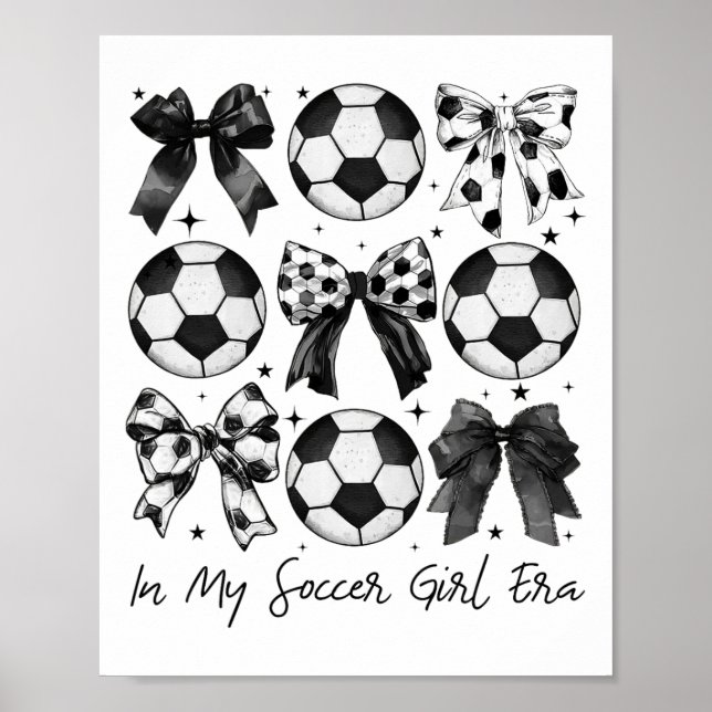 Soccer Shirt In My Soccer Girl Era Retro Groovy So Poster (Front)