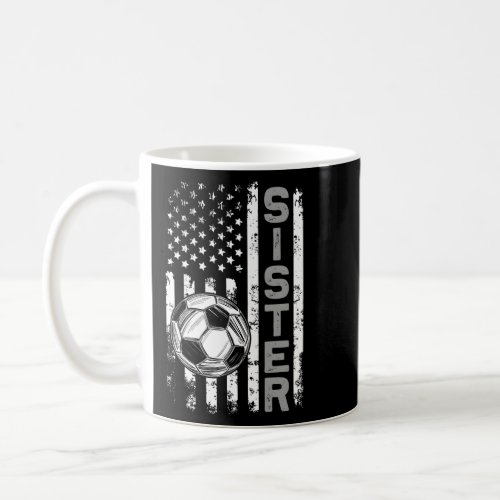 Soccer Sister American Flag Soccer  Coffee Mug