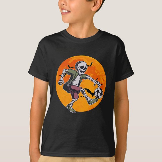 Soccer skeleton - Halloween T-Shirt (Front)