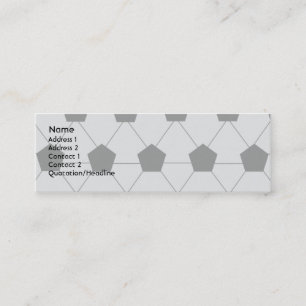 Soccer - Skinny Mini Business Card