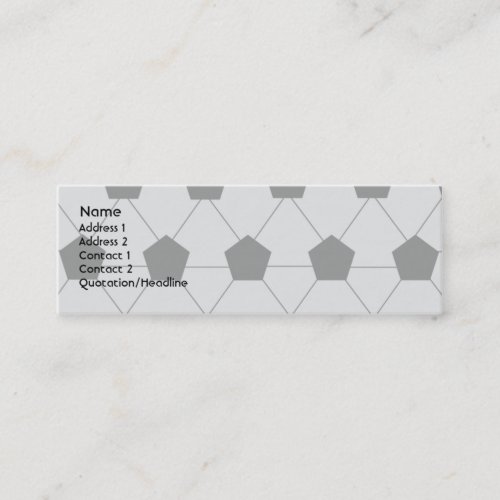 Soccer - Skinny Business Card Template