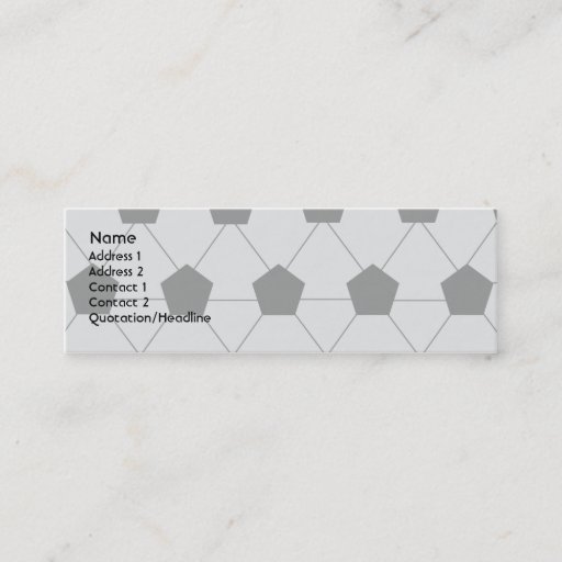 Customizable Soccer - Skinny Business Card Template