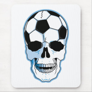 Soccer Skull Mouse Pad