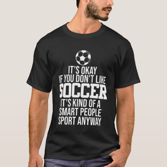 Soccer Smart People Sport Player Expert Coach Grap T-Shirt (Front)