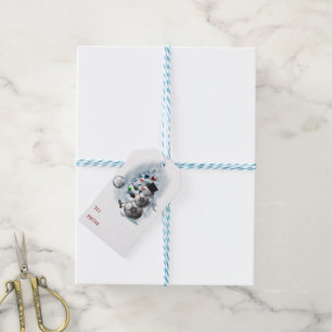 Soccer Snowman Christmas Gift Tags
