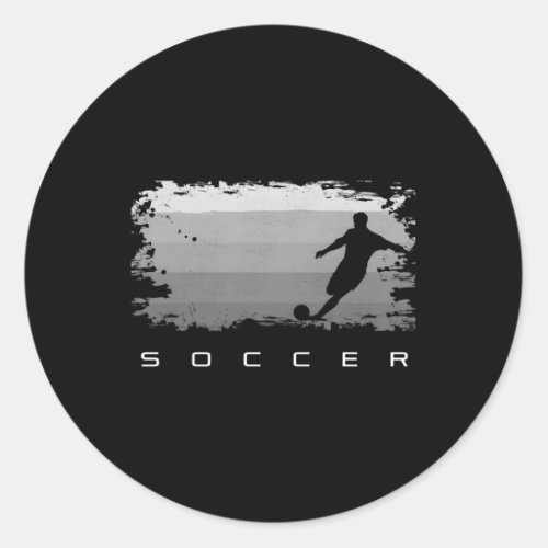 Soccer Soccer Classic Round Sticker