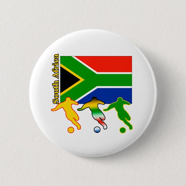 Soccer South Africa Pinback Button (Front)