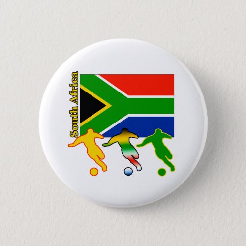 Soccer South Africa Pinback Button