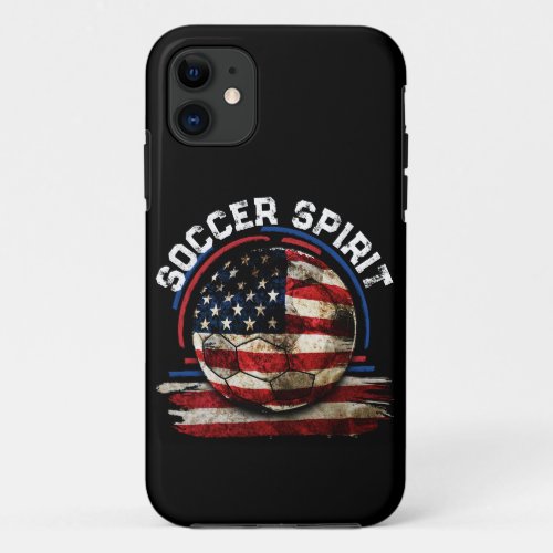 Soccer Spirit USA Soccer Fan iPhone 11 Case