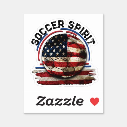Soccer Spirit USA Soccer Team USA Sticker