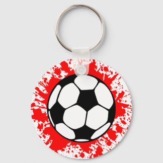 soccer splat. keychain