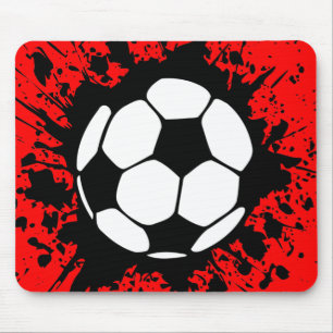 soccer splat mouse pad
