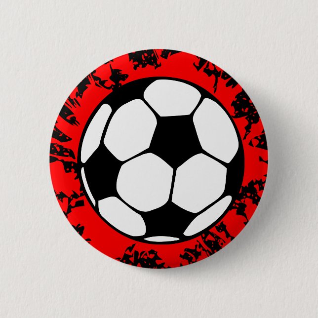 soccer splat. pinback button (Front)