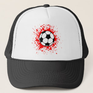 soccer splat. trucker hat