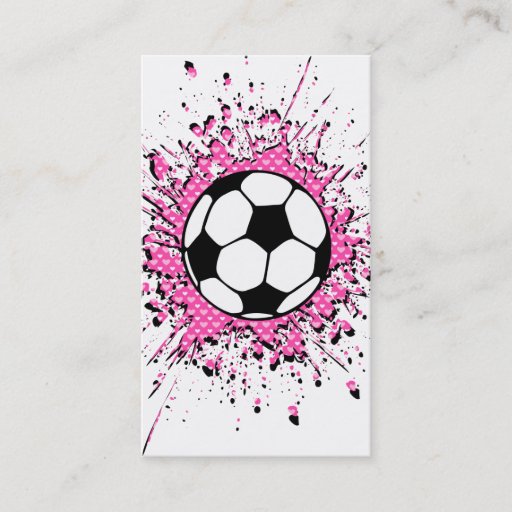 Customizable soccer splatz business card templates
