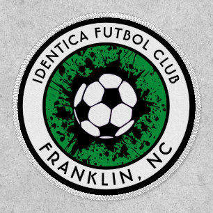 SOCCER splatz club patch with location