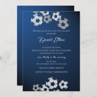 Soccer Sport Bar Mitzvah Invitation