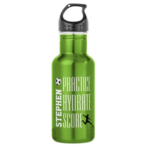 Soccer sport design stainless steel water bottle