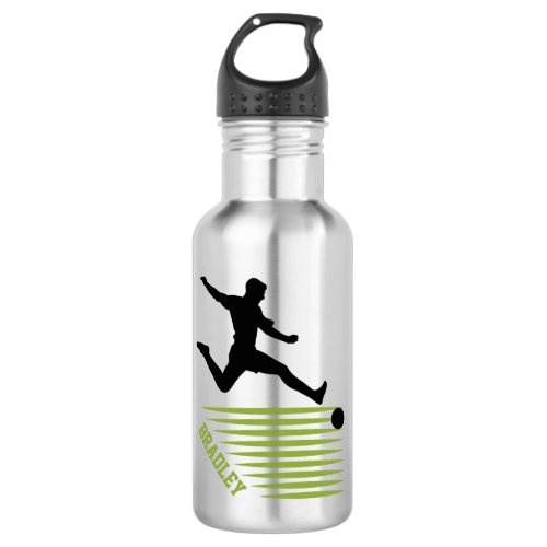 Soccer sport design stainless steel water bottle