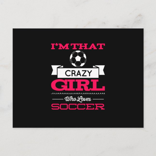 Soccer Sport Hobby Gym Athlete Postcard (Front)