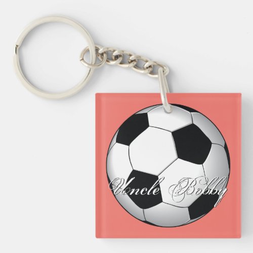 Soccer Sport Incredible Budget Monogram Keychain