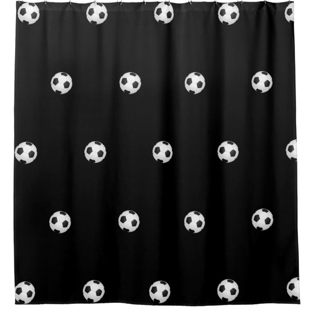 Soccer Sports Athlete Shower Curtain (Front)