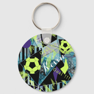 soccer sports ball game keychain