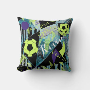 soccer sports ball game throw pillow