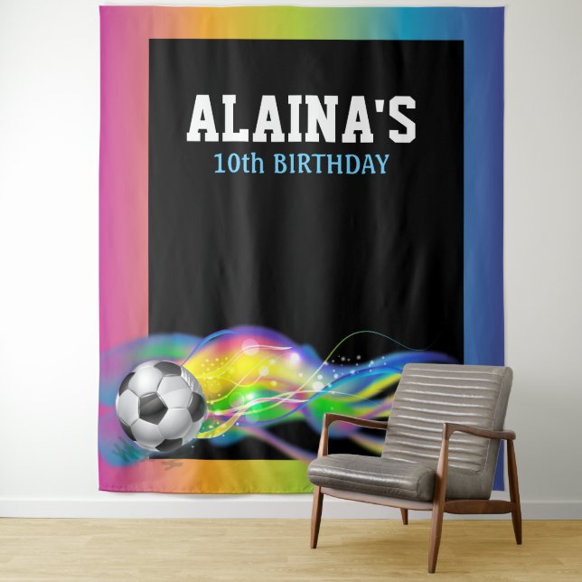 SOCCER Sports Bar Bat Mitzvah Photo-Op Backdrop (In Situ)